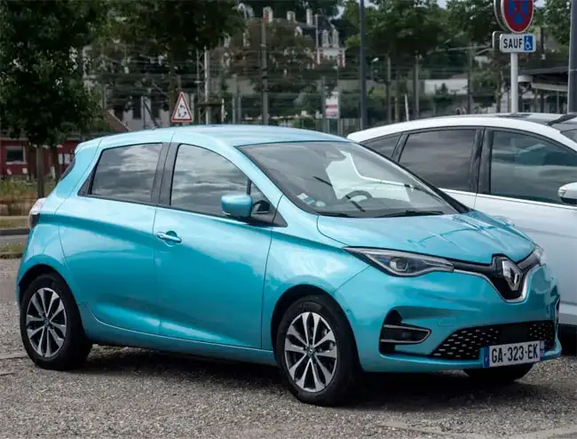 kleinwagen blau Kleinwagen – Beispielbild